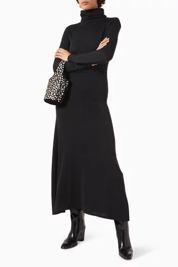 Suzette Knit Maxi Dress in Wool & Silk