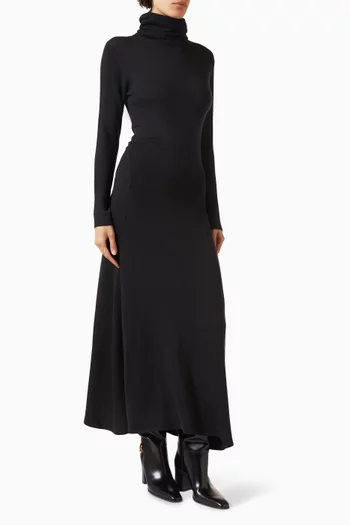 Suzette Knit Maxi Dress in Wool & Silk