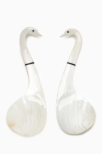 Swan Serving Spoons, Set of 2