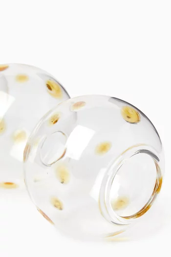 Tall Egyptian Glass Candle Holder