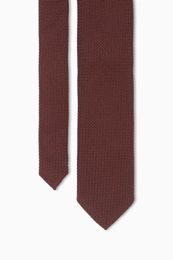 Textured Grenadine Tie in Silk