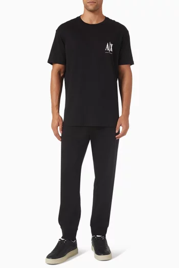 تي شيرت بشعار الماركة قطن جيرسيه