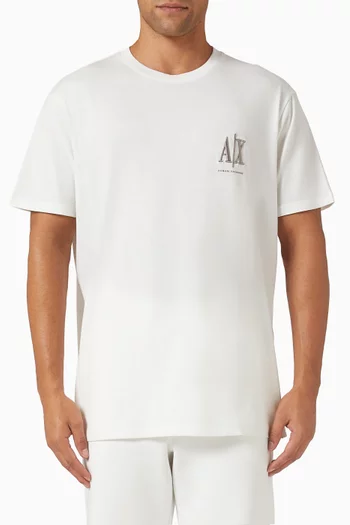 تي شيرت بشعار الماركة قطن جيرسيه