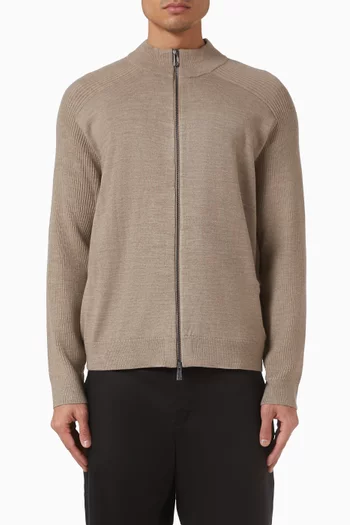 كارديغان بسحّاب للإغلاق في الإتجاهين قطن