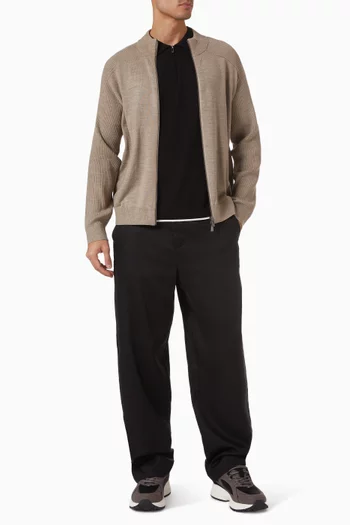 تي شيرت بولو بسحّاب قصير