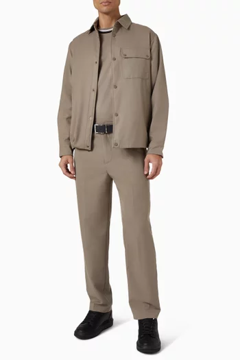 تي شيرت مزين بشعار الماركة قطن