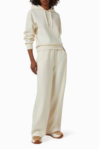 سويت شيرت بغطاء رأس وشعار الماركة AX قطن مطاطي