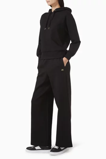 بنطال رياضي بشعار الماركة مزيج قطن