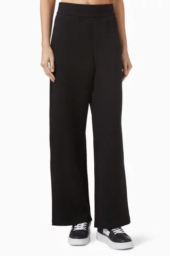 بنطال رياضي بشعار الماركة مزيج قطن