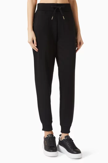 بنطال رياضي مزيج قطن بشعار الماركة