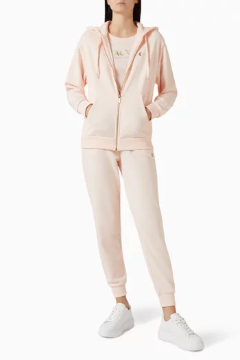 تي شيرت بطبعة شعار الماركة قطن