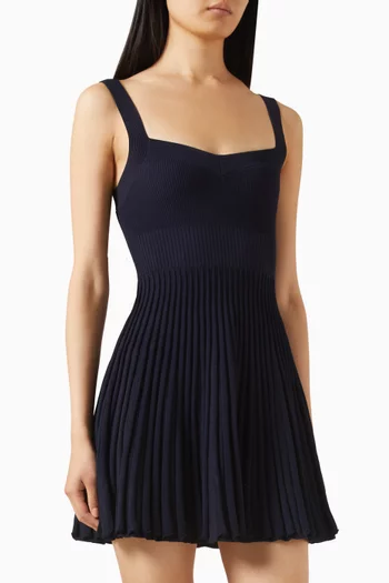 Ribbed Mini Dress in Knit