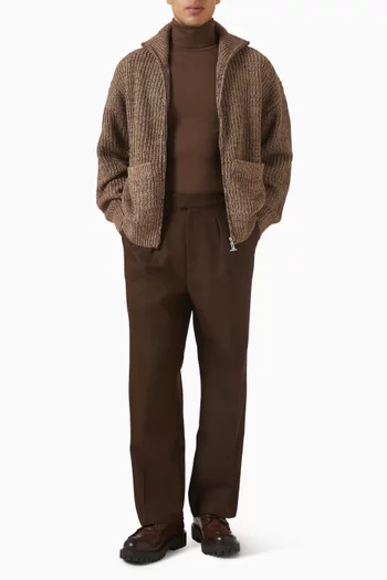 Jamie Oversized Zip Cardigan in Knit