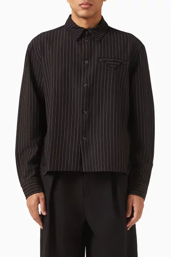 قميص أرلو مخطط بقصة قصيرة