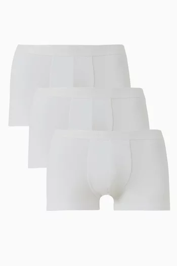 Trunks in Stretch Cotton, Set of 3