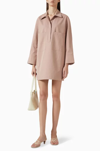 Utility Mini Shirt Dress in Cotton