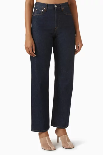 بنطال جينز ربريس دينم بقصة ساق مستقيمة