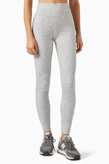 Ribbed Leggings in Merino-knit