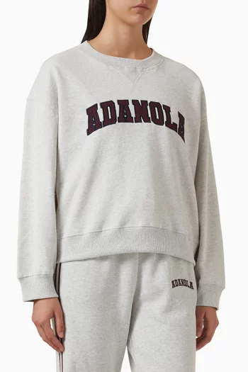 Varsity Loose Fit Sweatshirt in Organic Cotton