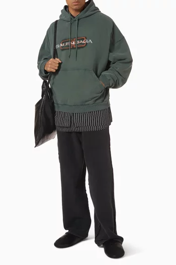 3B Sports Icon Inside-out Oversized Sweatpants in Fleece