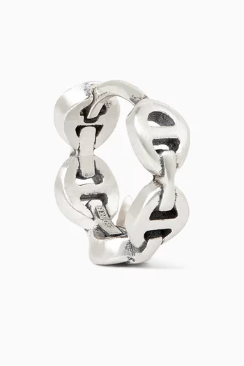 Wanted Single Hoop Earring in Sterling Silver