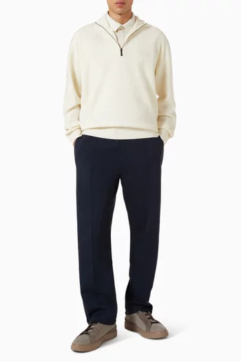 x Aston Martin Zip‑neck Sweater