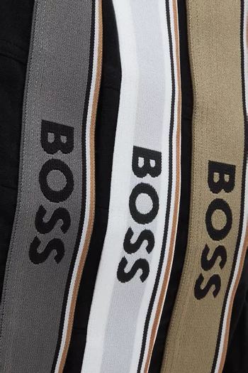 Logo Trunks in Stretch Cotton, Set of 3