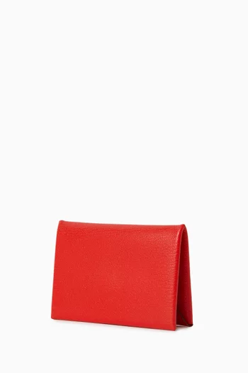 Unused Calvi Duo Cardholder in Chevre Leather