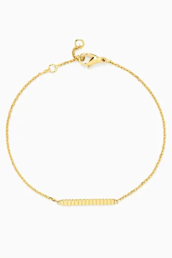 Quatre Grosgrain Chain Bracelet in 18kt Yellow Gold