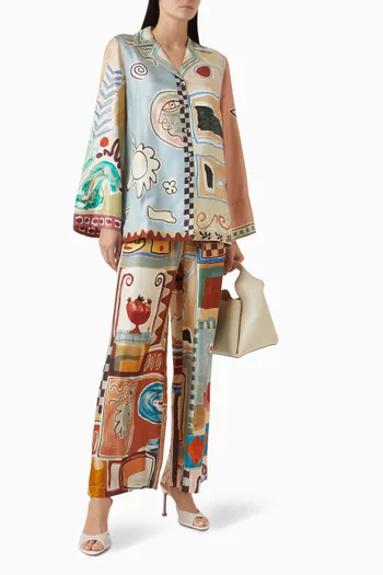 قميص ميشيل حرير تويل