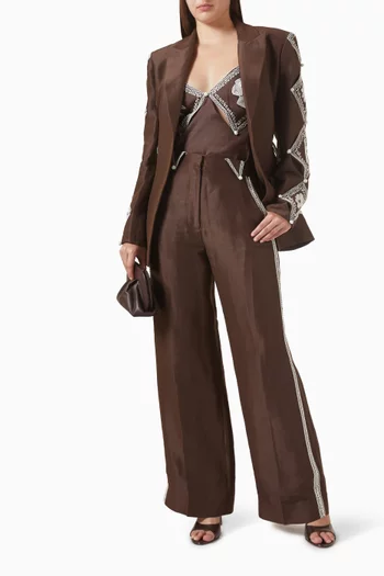 Leandra Corded Cami Top in Ramie