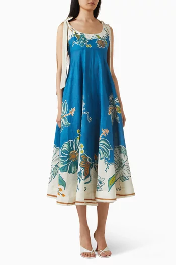 فستان صيفي لودا باليه كتان