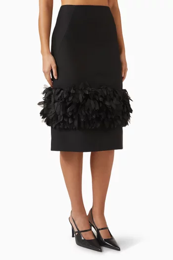 Petal Skirt in Wool Blend