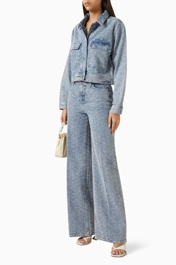 Crystal Jacket in Denim