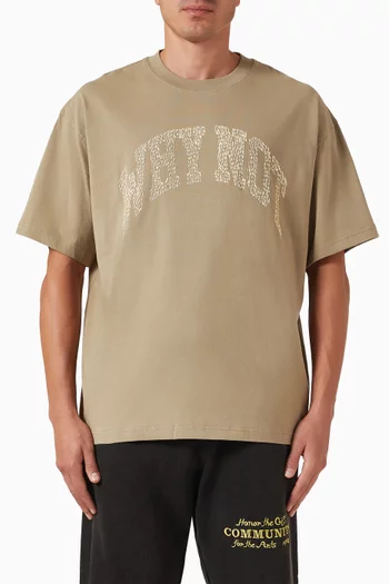 تي شيرت بعبارة Why Not قطن