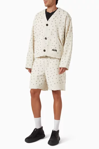 شورت مزين بخرز