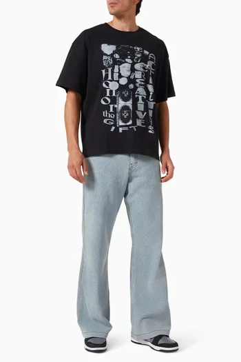 تي شيرت بطبعة Honor Creative قطن