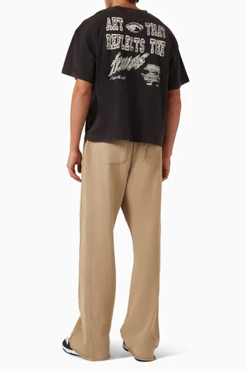 تي شيرت بطبعة Art That Reflects قطن