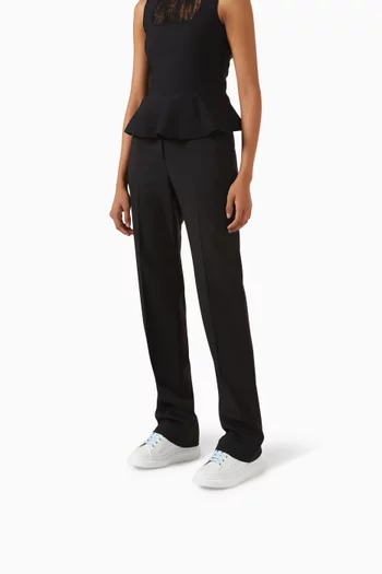 Oversized Sneakers in Leather