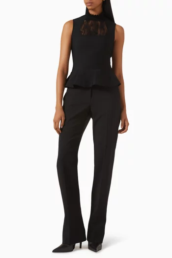 Lace-panel Top in Viscose