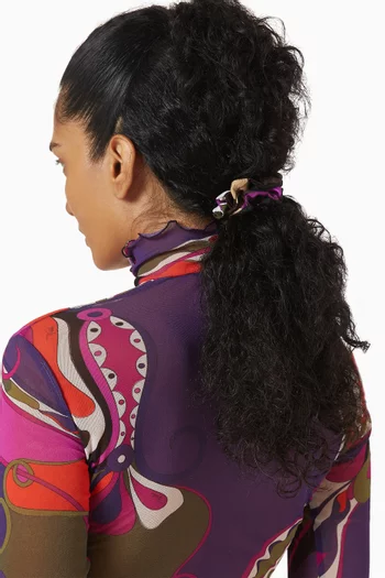 Iride Hair Scrunchie in Silk-twill