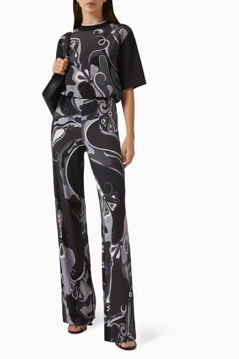 Abstract-print T-shirt in Cotton-jersey