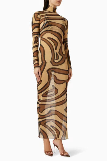 فستان لابيرينتو طويل تول