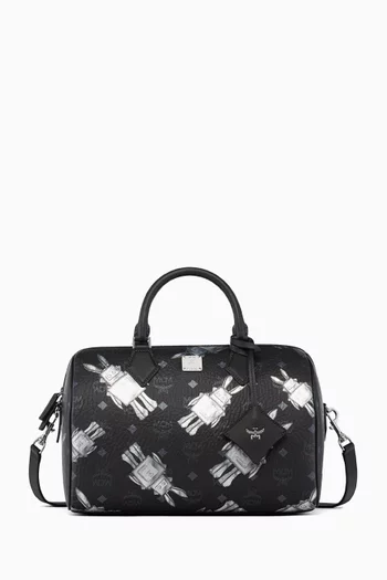 Medium Ella VI Boston Bag in Visetos Canvas