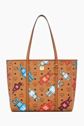 Toni Medium Shopper Bag in Visetos Canvas