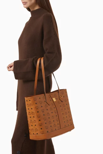 Medium Liz Shopper Bag in Visetos Canvas