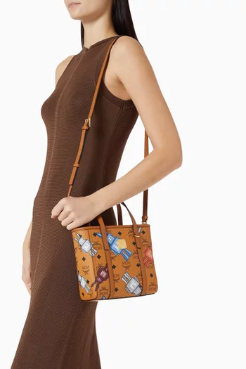 Mini Toni Tote Bag in Visetos