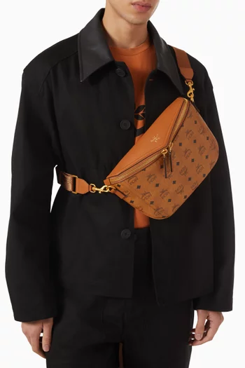 Small Diamant 3D Crossbody Bag in Visetos Canvas