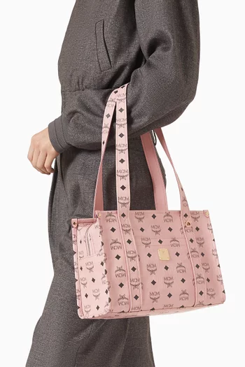 Small Aren School Tote Bag in Visetos Canvas