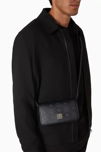 حافظة هاتف آرين صغيرة قنب بنقشة فيزيتوس بحروف شعار الماركة